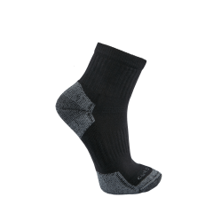 Carhartt SQ6103M Cotton Blend Quarter Sock 3 Pack - Men's - Black