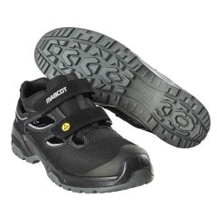 MASCOT F0100 Footwear Flex Safety Sandal - S1P - ESD - Black/Silver