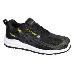 Portwest FC06 Eco Fly Composite Trainer S1PS SR FO (Black/Yellow)