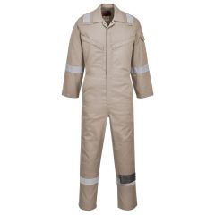 Portwest FR21 Flame Resistant Super Light Weight Anti-Static Coverall 210g - (Khaki)
