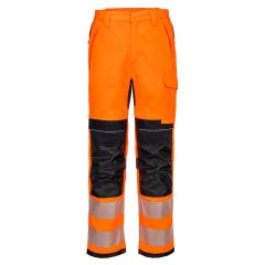 Portwest FR414 PW3 FR HVO Work Trousers - (Orange/Black)