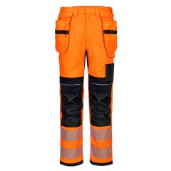 Portwest FR415 PW3 FR HVO Holster Trousers  - (Orange/Black)