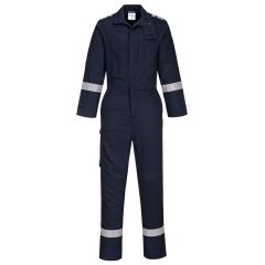 Portwest FR501 Bizflame Work Stretch Panelled Coverall  - (Navy)