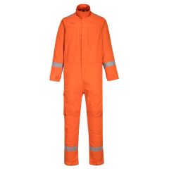 Portwest FR501 Bizflame Work Stretch Panelled Coverall  - (Orange)