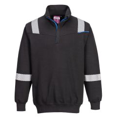 Portwest FR710 WX3 Flame Resistant Sweatshirt - (Black)