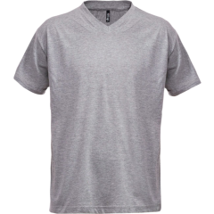 Fristads Acode V-Neck T-Shirt 1913 BSJ (Grey Melange)