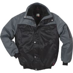 Fristads Icon Winter Pilot Jacket 4813 PP / 100809 - Quilted, Water Repellent (Black/Grey)