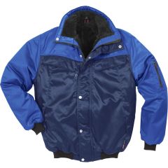 Fristads Icon Winter Pilot Jacket 4813 PP / 100809 - Quilted, Water Repellent (Navy/Royal Blue)