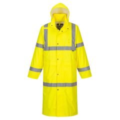 Portwest H445 Hi-Vis Rain Coat 122cm  - (Yellow)