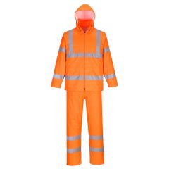 Portwest H448 Hi-Vis Packaway Rain Suit  - (Orange)