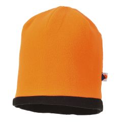 Portwest HA14 Reversible Hi-Vis Beanie Hat - (Orange/Black)