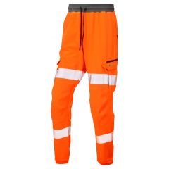 Leo Workwear HAWKRIDGE ISO 20471 Class 1 Jog Trouser - Hi Vis Orange