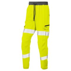 Leo Workwear HAWKRIDGE ISO 20471 Class 1 Jog Trouser - Hi Vis Yellow