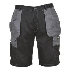 Portwest KS18 Granite Holster Shorts - (Black/Zoom Grey)