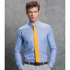 Kustom Kit Long Sleeve Slim Fit Workwear Oxford Shirt KK184
