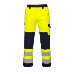 Portwest MV46 Hi-Vis Modaflame Trousers - (Yellow/Navy)
