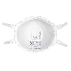 Portwest P309 FFP3 Valved Respirator - Blister Pack (Pk2) - (White)