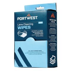 Portwest PA01 Lens Cleaning Wipes - (White)