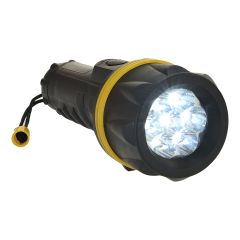 Portwest PA60 7 LED Rubber Torch - (Yellow/Black)