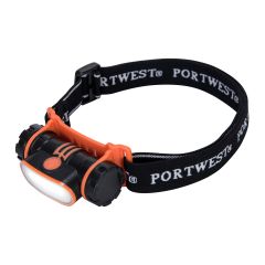 Portwest PA70 USB Rechargeable LED Head Light - (Black)