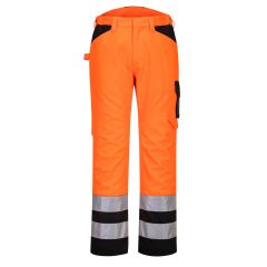 Portwest PW241  PW2 Hi-Vis Service Trousers - (Orange/Black)
