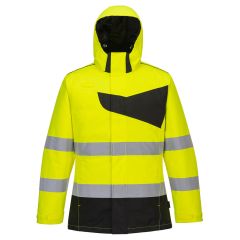 Portwest PW261 PW2 Hi-Vis Winter Jacket - (Yellow/Black)