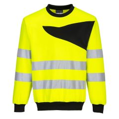 Portwest PW277 PW2 Hi-Vis Sweatshirt - (Yellow/Black)