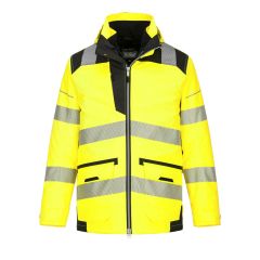 Portwest PW367 PW3 Hi-Vis Breathable 5-in-1 Jacket - (Yellow/Black)