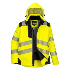 Portwest PW382 PW3 Hi-Vis Women's Winter Jacket - (Yellow/Black)