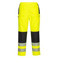Portwest PW386 PW3 Hi-Vis Women's Rain Trousers - (Yellow/Black)