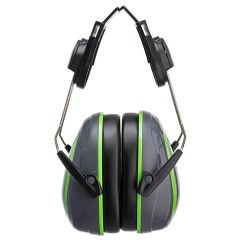 Portwest PW75 HV Hi-Vis Extreme Ear Defenders Low Clip-On - (Grey/Green)