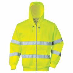 Portwest B305 Hi-Vis Zip Front Hoodie (Yellow Or Orange)