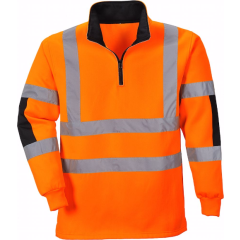Portwest B308 Xenon Hi-Vis Rugby Shirt (Orange or Yellow)