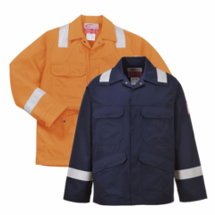 Portwest FR25 Bizflame Plus Jacket - Flame Resistant (Orange or Navy)