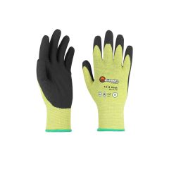 Tranemo RG0001 Flame Retardant Contact Gloves - Green/Black