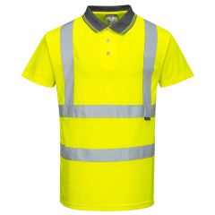 Portwest S477 Hi-Vis Polo Shirt S/S  - (Yellow)