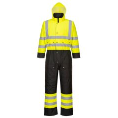 Portwest S485 Hi-Vis Contrast Winter Coverall - (Yellow/Black)