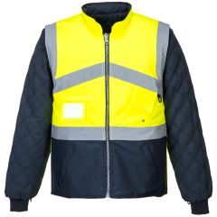 Portwest S769 Hi-Vis Breathable 2-in-1 Contrast Reversible Jacket  - (Yellow/Navy)