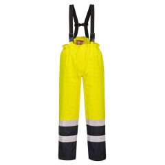 Portwest S782 Bizflame Rain Hi-Vis Multi-Protection Trouser - (Yellow/Navy)