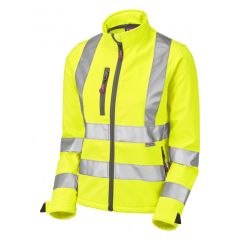 Leo Workwear HONEYWELL ISO 20471 Class 2 Women's Softshell Jacket - Hi Vis Yellow