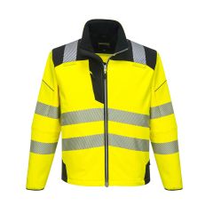 Portwest T402 PW3 Hi-Vis Softshell Jacket (3L) - (Yellow/Black)