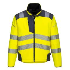 Portwest T402 PW3 Hi-Vis Softshell Jacket (3L) - (Yellow/Grey)
