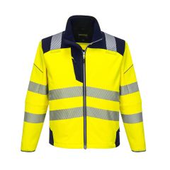 Portwest T402 PW3 Hi-Vis Softshell Jacket (3L) - (Yellow/Navy)