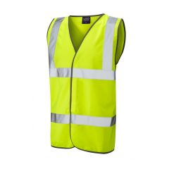Leo Workwear TARKA ISO 20471 Class 2 Waistcoat - Hi Vis Yellow
