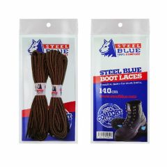Steel Blue Safety Boot Laces 2PK - 140cm - Wheat/Brown