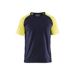 Blaklader 3515 T-Shirt - Navy Blue/Hi-Vis Yellow