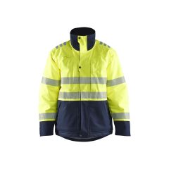 Blaklader 4517 Multinorm Winter Jacket - Hi-Vis Yellow/Navy Blue