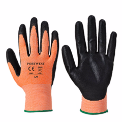 Portwest A643 Amber Cut 3 Gloves - Nitrile Foam