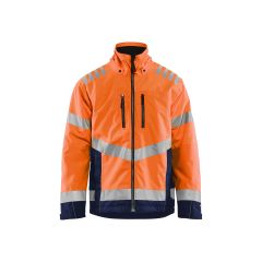Blaklader 4780 Hi-Vis Winter Jacket - Orange/Navy Blue