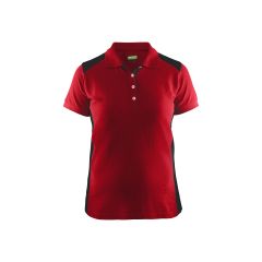 Blaklader 3390 Women's Polo Shirt - Red/Black